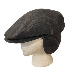 WIGENS Melton Wool Twill Cap with Ear Flaps Men’s size 59= L